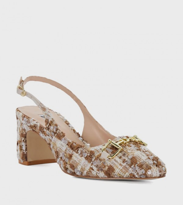 CHOICES Patterned Slingback Pumps