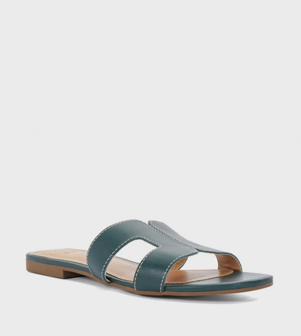 LOOPEY Cut-Out Flat Sandals