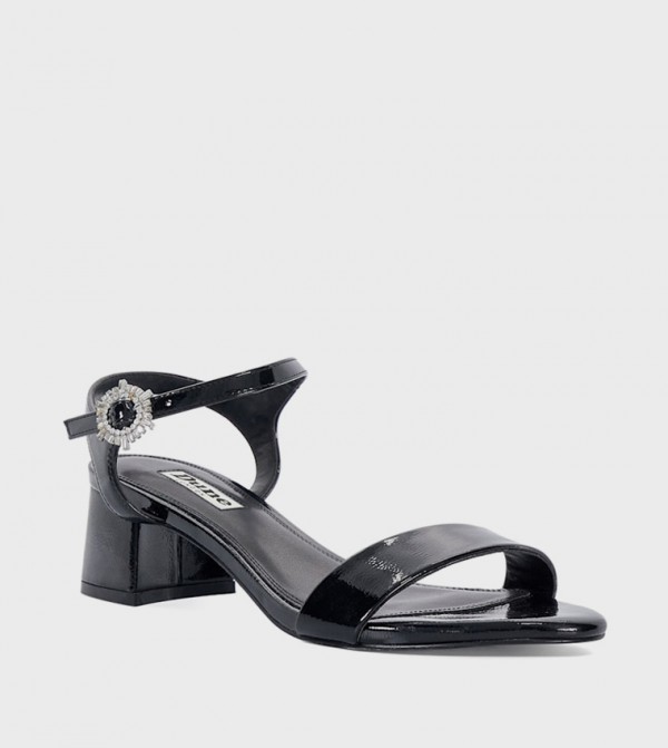 MEASURE Ankle Strap Block Heel Sandals