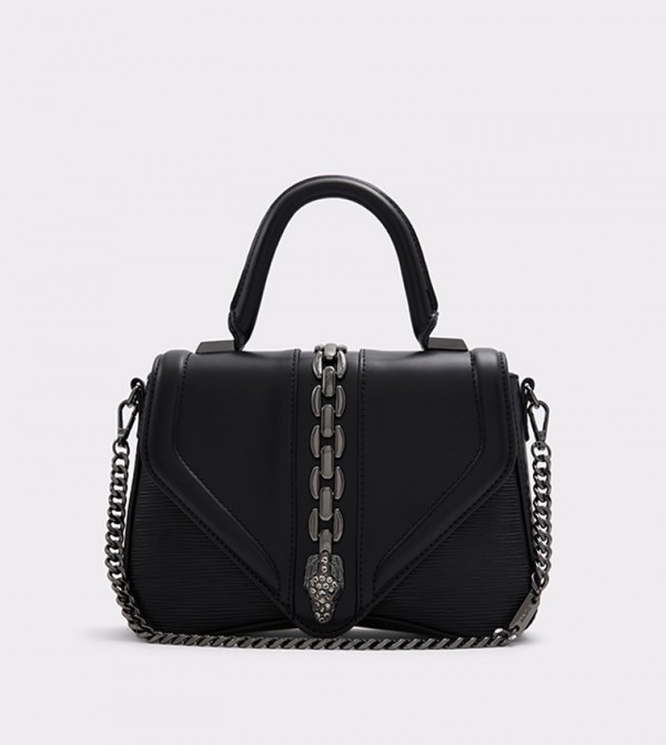STEFANY Metal Accent Top Handle Bag
