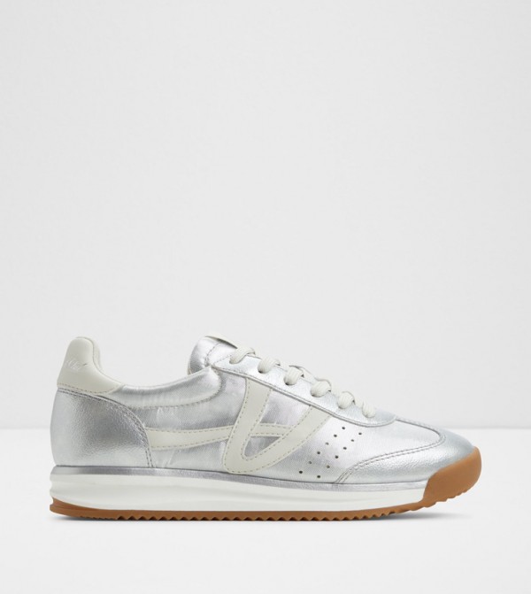 STEPCOUNT Metallic Lace-Up Sneakers