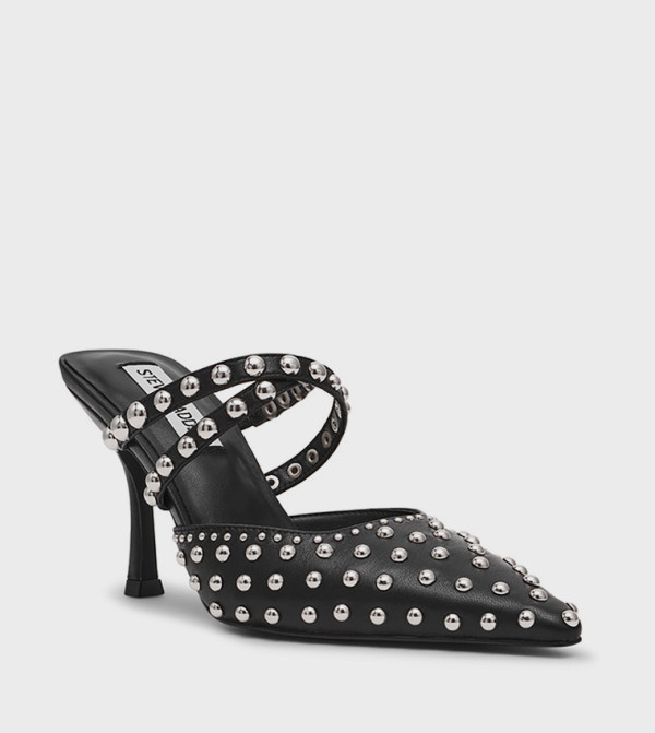 BRECKER Studded Pointed Toe Pumps