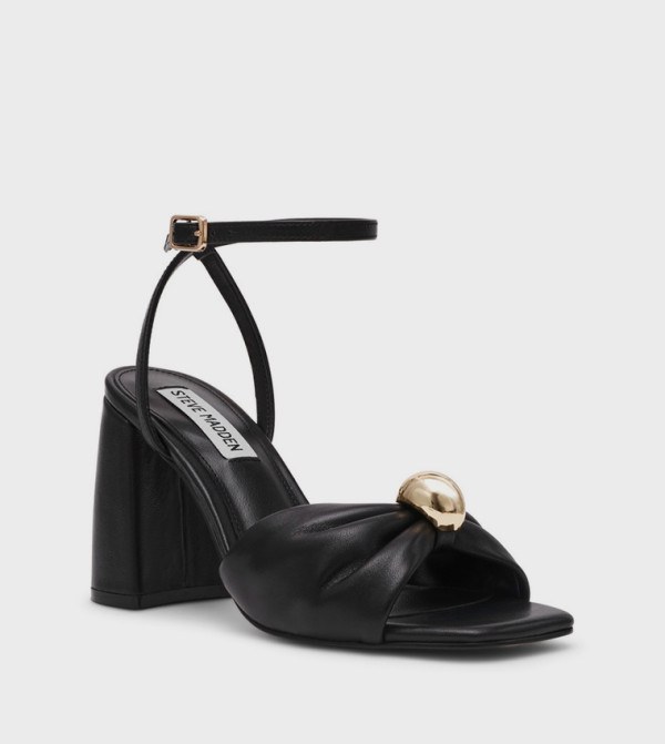 MELADI Ankle Strap Block Heel Sandals