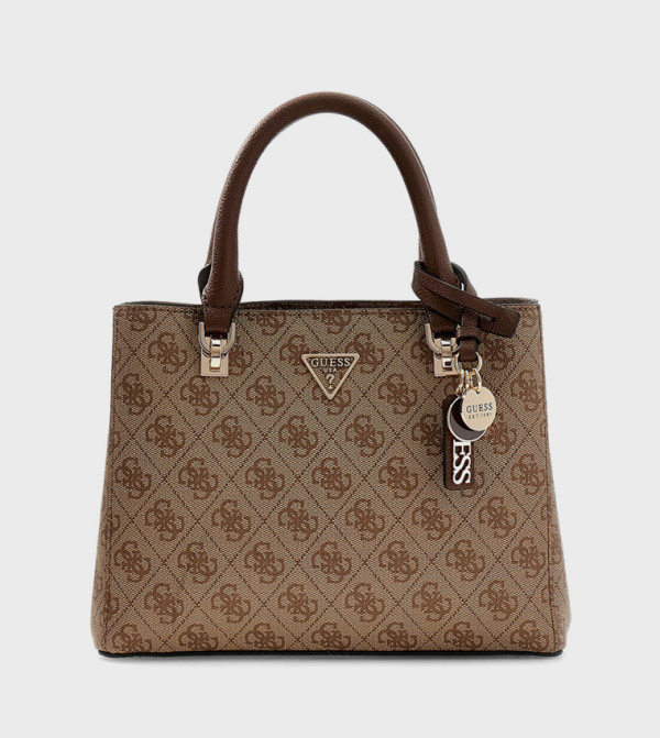 NOELLE II Logo Patterned Satchel Bag