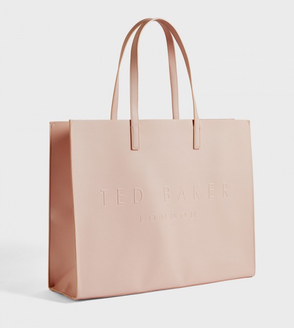 Logo Embossed Tote Bag