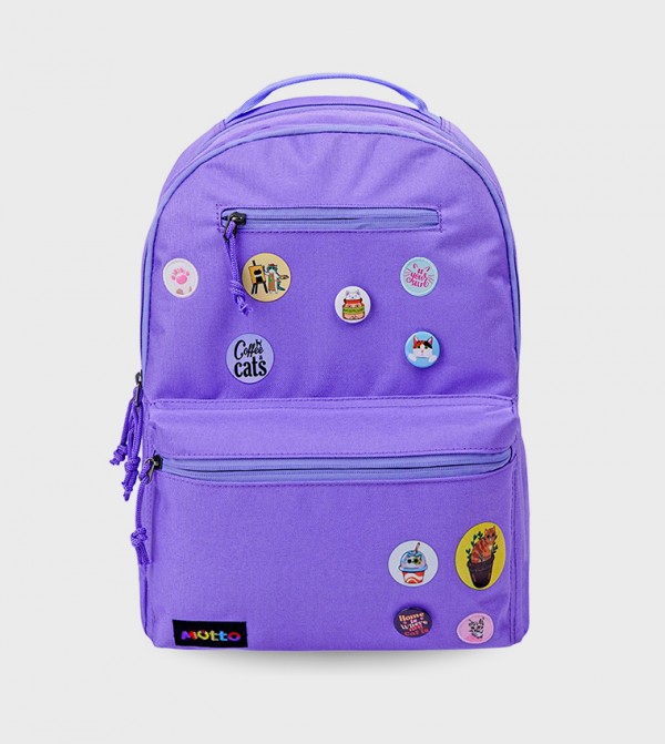 Appliqued Front Pocket 16" Backpack