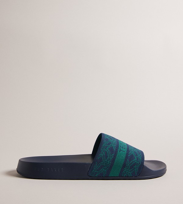 Navy ted baker flip flops online