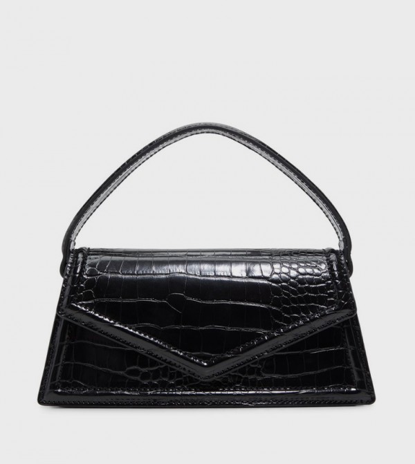 TEAGANN Textured Top Handle Bag