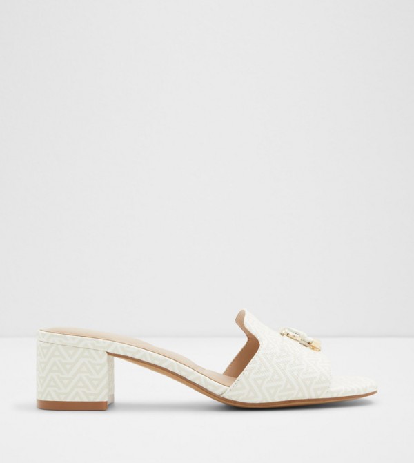 TESSINA Monogram Block Heel Sandals