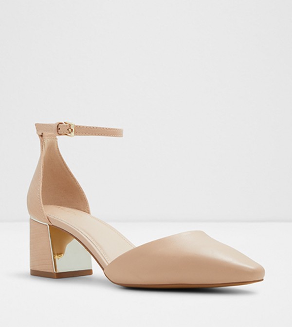 TINCTUM Ankle Strap Block Heel Pumps