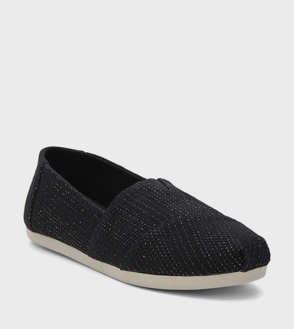 ALPARGATA  Metallic Linen Stripes Slip-On Shoes