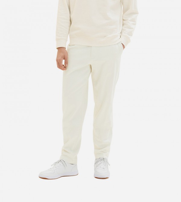 Solid Relaxed Fit Chino Pants