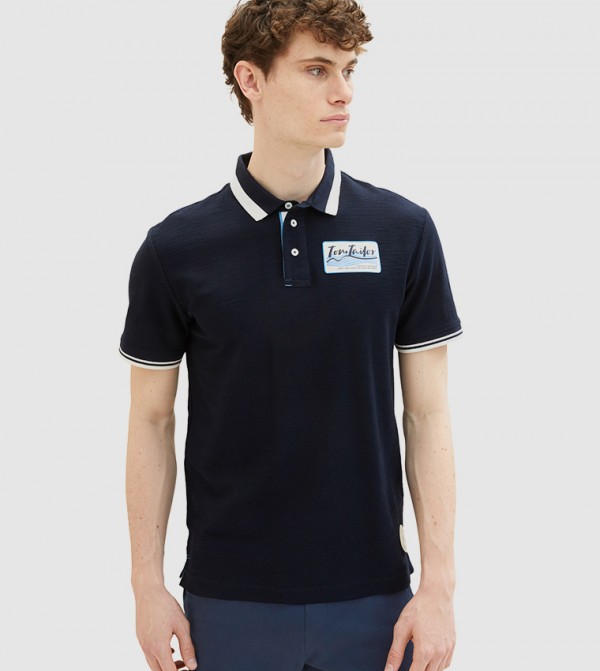 Printed Short Sleeves Polo T-Shirt