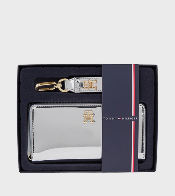 Monogram Detail Wallet Gift Set