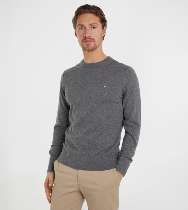 PIMA Flag Detail Cashmere Sweater
