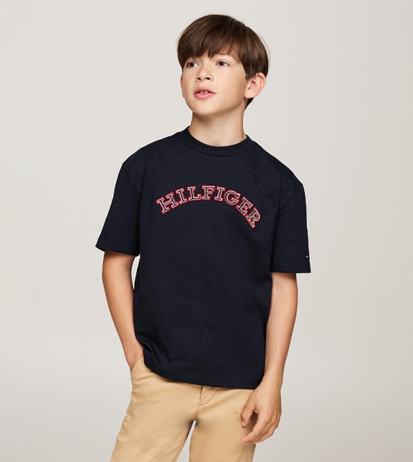 Logo Embroidered Short Sleeves T-Shirt