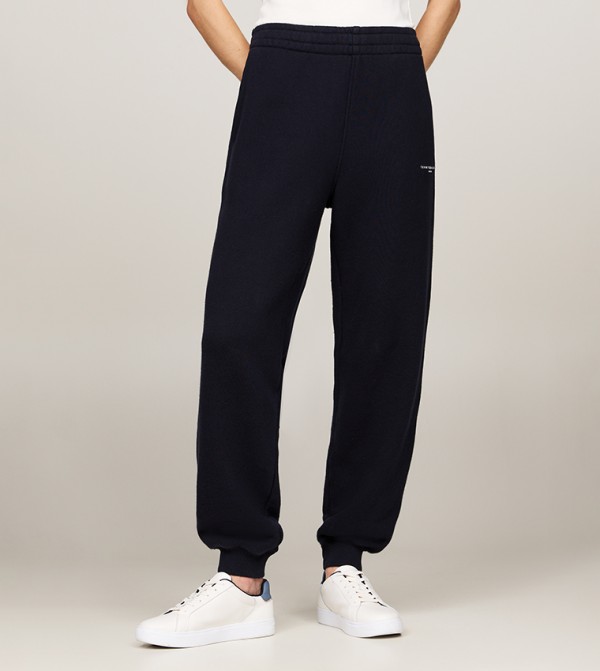 Logo Detail Elastic Waist Joggers