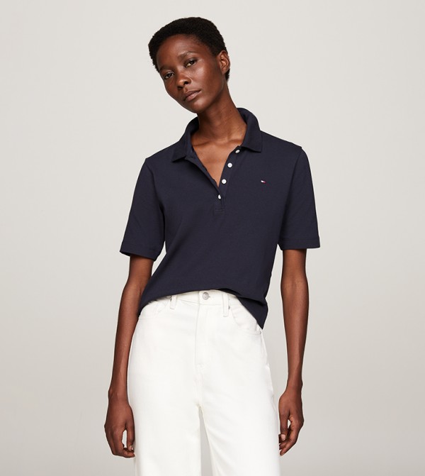 1985 Flag Detail Polo T-Shirt
