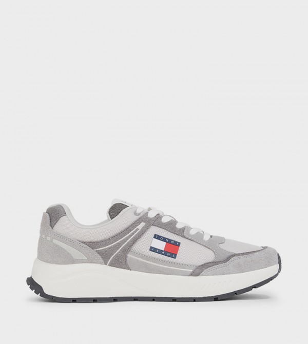 MIX MATER Lace-Up Runner Sneakers