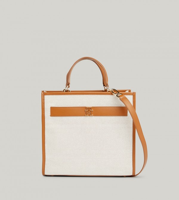 Contrast Trim Tote Bag