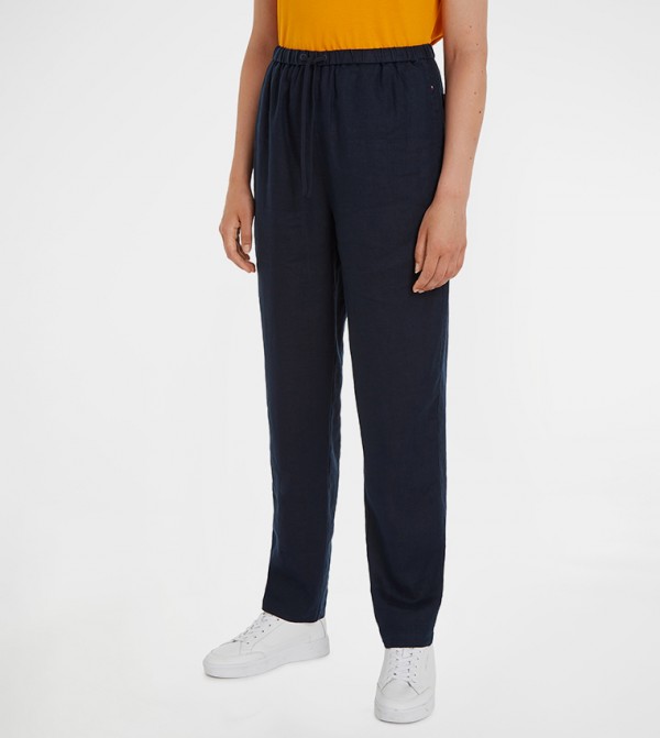 Linen Tapered Fit Pants
