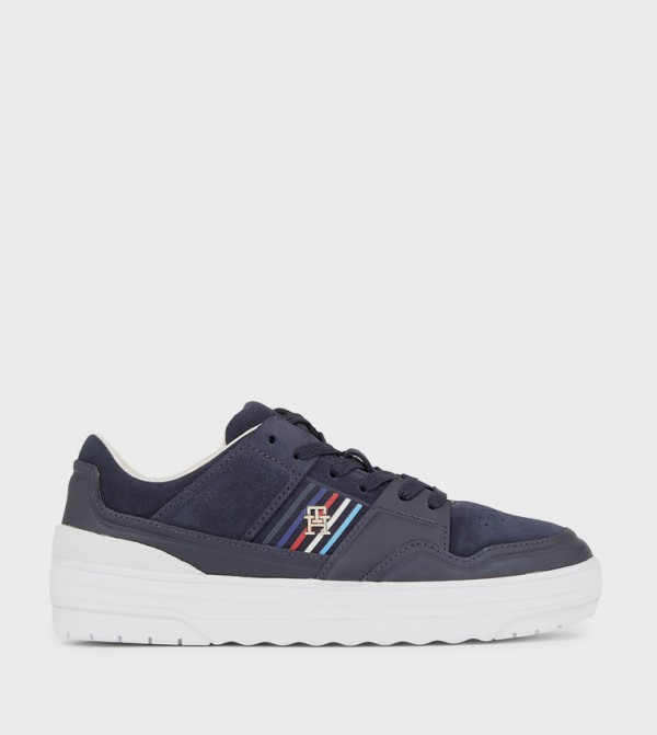Suede Stripes Basket Sneakers