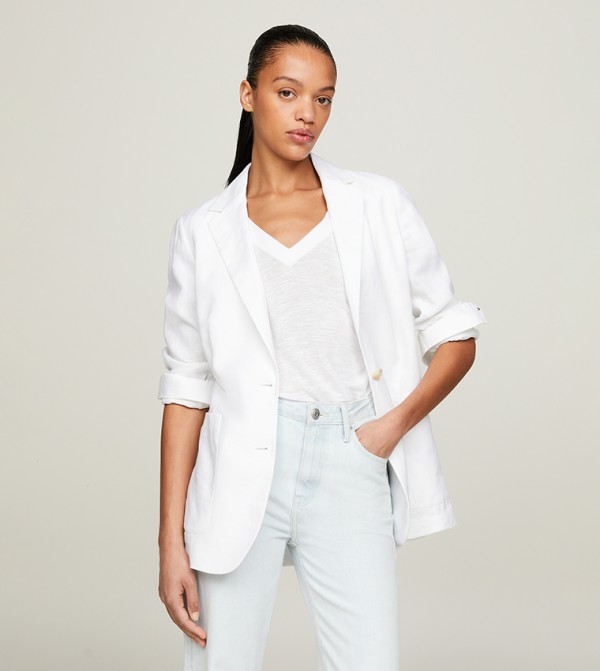 جاكيت لينن بشعار