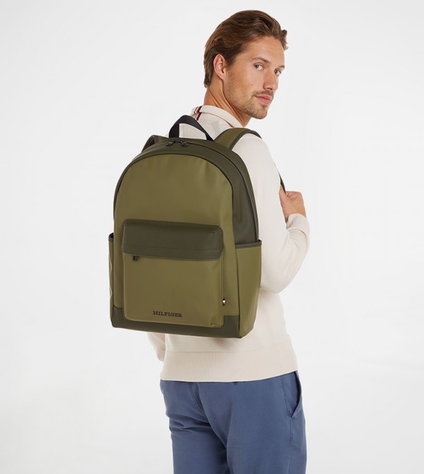 Monotype Detail Zip Around Backpack