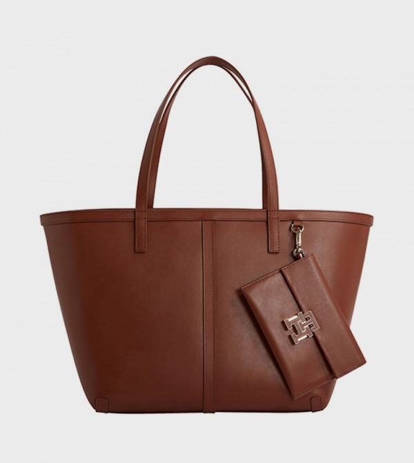 Logo Detail Tote Bag with Coin Pouch
