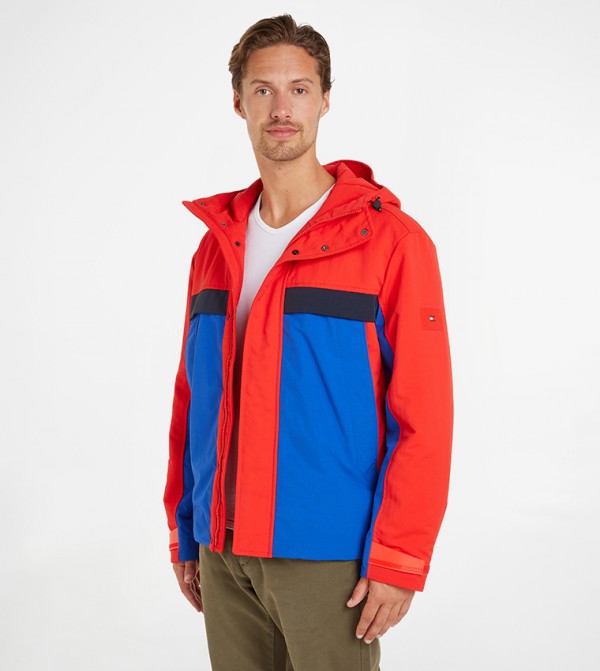 PORTLAND Color Block Hooded Jacket