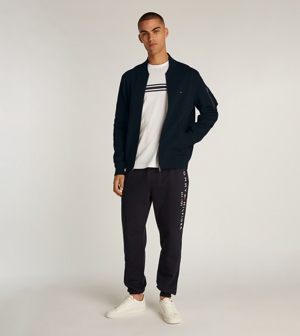 Essential Flag Detail Zip-Through Jacket