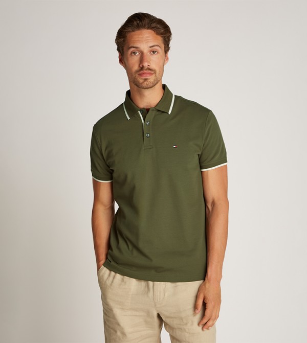 Logo Detail Short Sleeves Polo T-Shirt