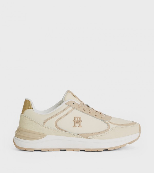 Logo Detail Lace-Up Sneakers