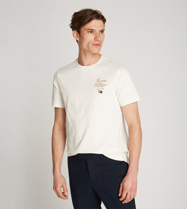 Logo Embroidered Short Sleeves T-Shirt
