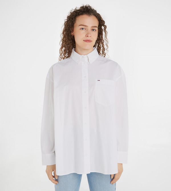 Logo Detail Oversized Shirt