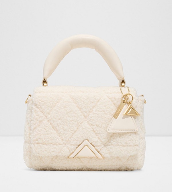 TOPLUXE Textured Flap Top Handle Bag