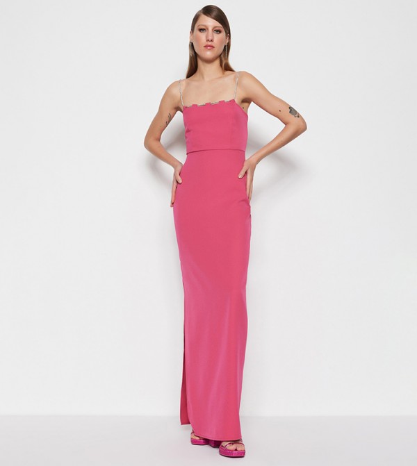 Own the night strapless maxi clearance dress