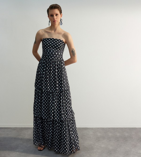 未使用 定価59400円 The Dallas DOT GOWN ザ・ダラス The Dallas】DOT GOWN ドットガウン