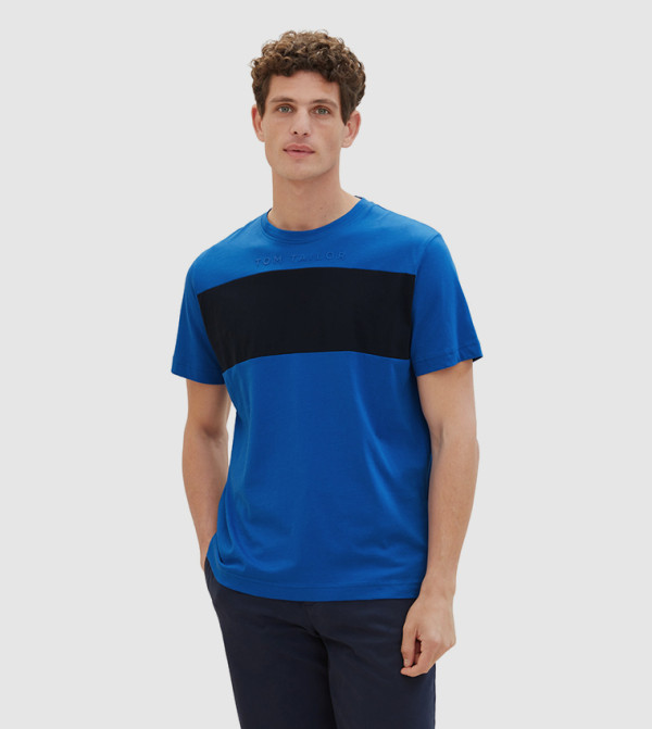 Color Block Short Sleeves T-Shirt