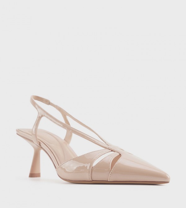 TUNMERA  Glossy Slingback Pumps