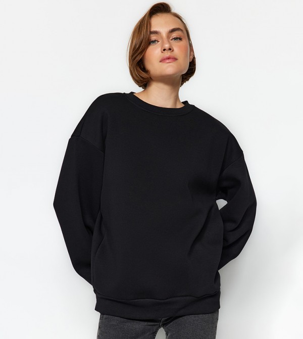 Oversized crew 2024 neck womens