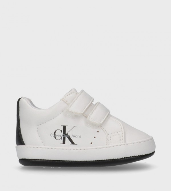 Logo Printed Velcro Closure Sneakers