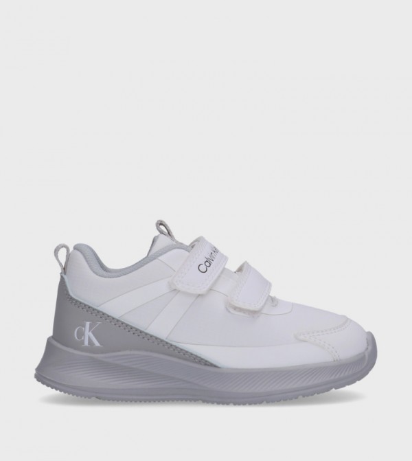 Logo Printed Velcro Closure Sneakers