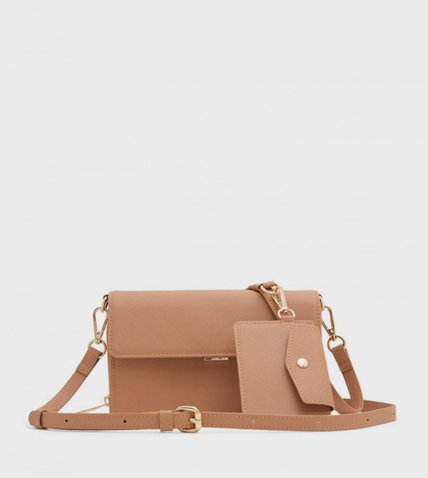 VALABENA Textured Crossbody Bag with Card Holder