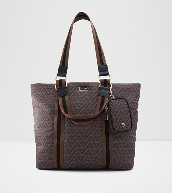VALABERYN Patterned Tote Bag with Pouch