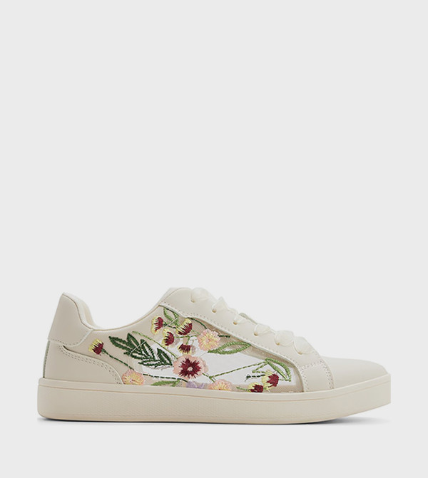 VALINA Embroidered Lace-Up Sneakers