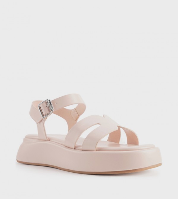 VELART Cut-Out Flatform Sandals