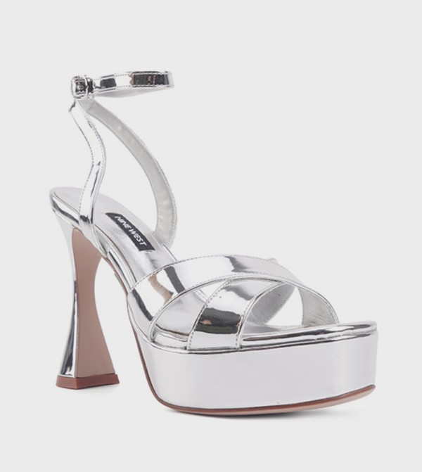VENEZA Metallic Platform Heel Sandals