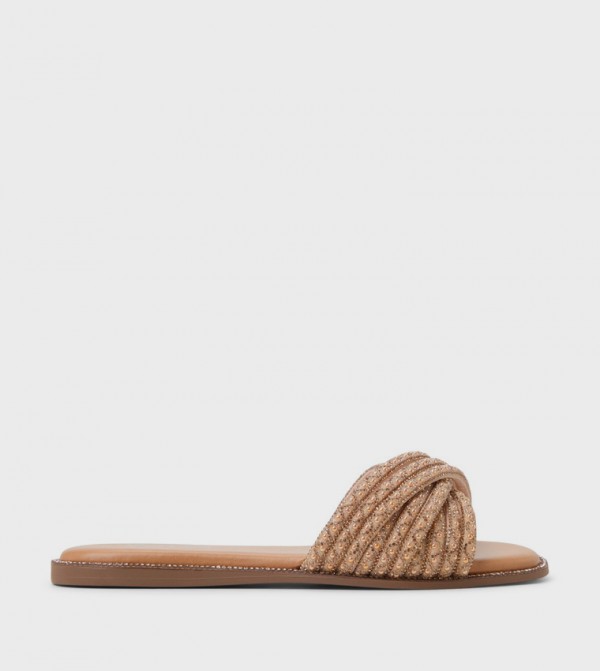 VERONNA Embellished Strappy Flat Sandals