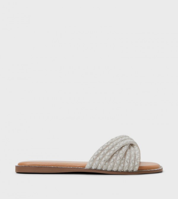 VERONNA Embellished Strappy Flat Sandals